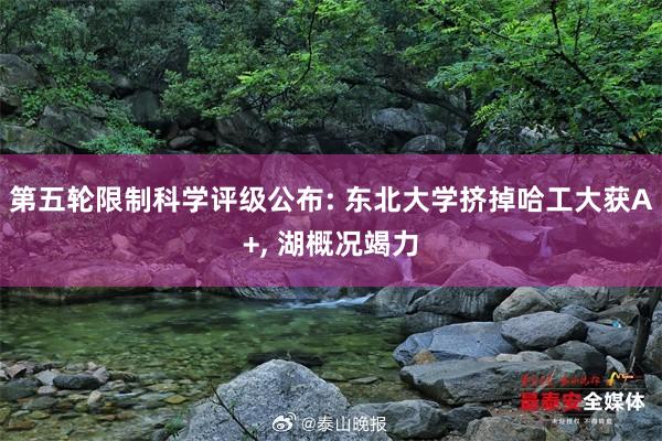 第五轮限制科学评级公布: 东北大学挤掉哈工大获A+, 湖概况竭力